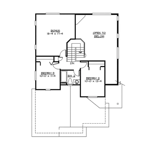 Country House Plan Second Floor - Avalon Ridge Craftsman Home 071D-0039 - Search House Plans and More