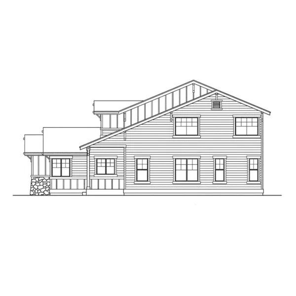 Country House Plan Right Elevation - Avalon Ridge Craftsman Home 071D-0039 - Search House Plans and More