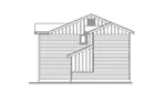Traditional House Plan Right Elevation - Dannecreek Arts And Crafts Home 071D-0041 - Search House Plans and More