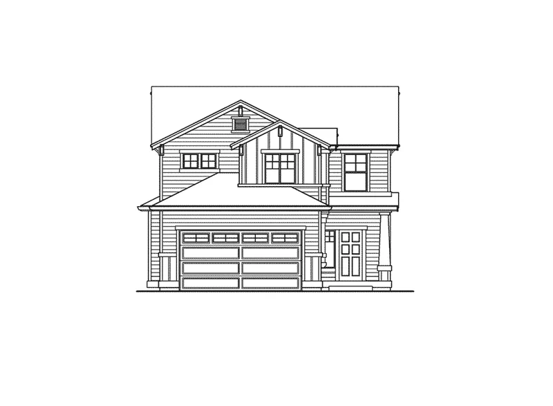 Modern House Plan Front Elevation - Olina Contemporary Home 071D-0043 - Shop House Plans and More