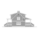 Country House Plan Left Elevation - Mayes Hill Shingle Style Home 071D-0048 - Shop House Plans and More