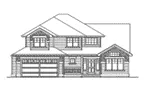Arts & Crafts House Plan Front Elevation - Patterson Woods Craftsman Home 071D-0049 - Shop House Plans and More