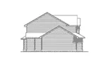 Craftsman House Plan Left Elevation - Winkler Craftsman Home 071D-0050 - Shop House Plans and More