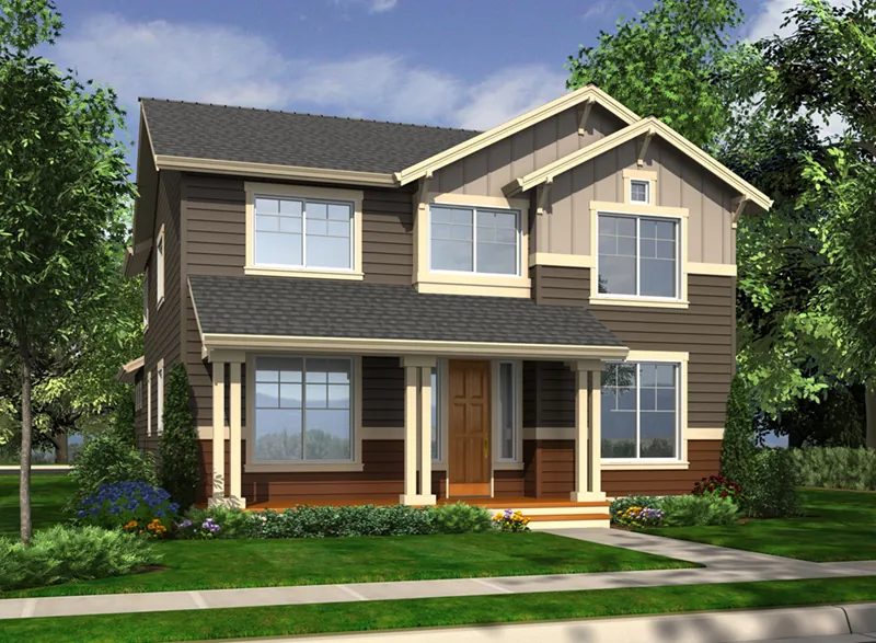 Craftsman Inspired Home Has Mixed Siding Styles