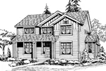 Arts & Crafts House Plan Front Image of House - Forestell Woods Craftsman Home 071D-0051 - Search House Plans and More