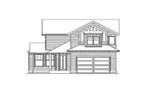 Southern House Plan Rear Elevation - Forestell Woods Craftsman Home 071D-0051 - Search House Plans and More