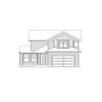 Arts & Crafts House Plan Rear Elevation - Forestell Woods Craftsman Home 071D-0051 - Search House Plans and More