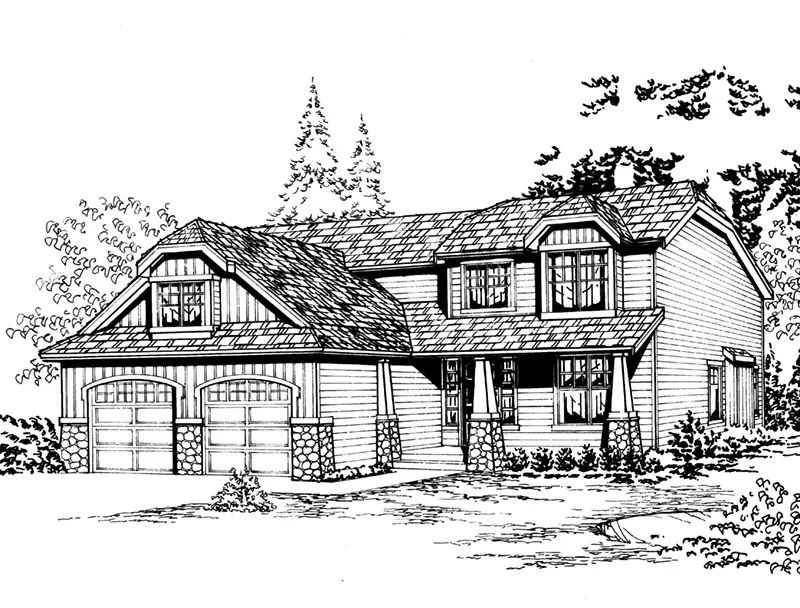Craftsman House Plan Front Image of House - Seaton Country Home 071D-0053 - Shop House Plans and More