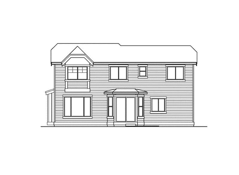 Country House Plan Rear Elevation - Seaton Country Home 071D-0053 - Shop House Plans and More