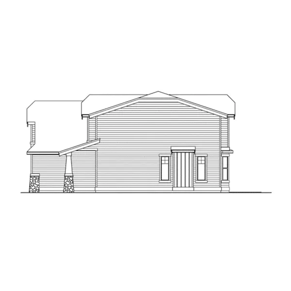 Modern House Plan Right Elevation - Seaton Country Home 071D-0053 - Shop House Plans and More