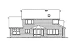 Country House Plan Rear Elevation - Montier Shingle Style Home 071D-0055 - Shop House Plans and More