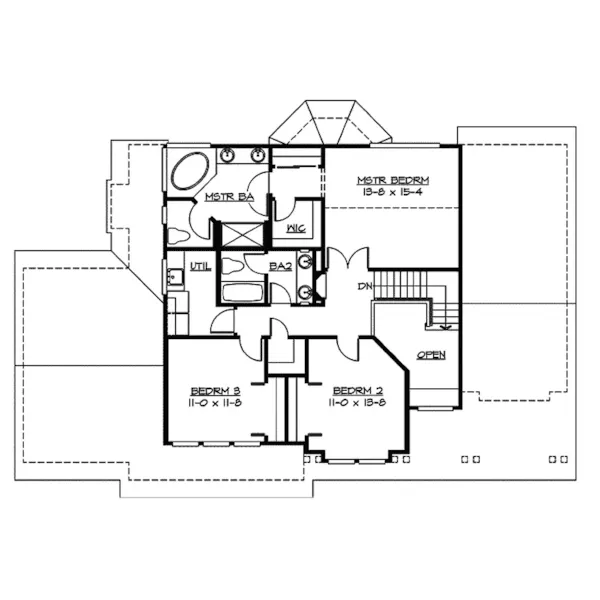 Country House Plan Second Floor - Orchard Farm Craftsman Home 071D-0056 - Shop House Plans and More