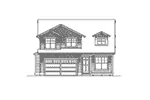 Shingle House Plan Front Elevation - Morehouse Shingle Style Home 071D-0058 - Shop House Plans and More