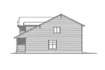 Shingle House Plan Right Elevation - Morehouse Shingle Style Home 071D-0058 - Shop House Plans and More