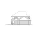 Traditional House Plan Left Elevation - Powder Valley Shingle Home 071D-0059 - Shop House Plans and More