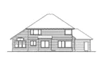 Traditional House Plan Rear Elevation - Powder Valley Shingle Home 071D-0059 - Shop House Plans and More