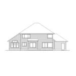 Traditional House Plan Rear Elevation - Powder Valley Shingle Home 071D-0059 - Shop House Plans and More