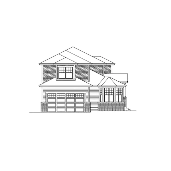 Traditional House Plan Left Elevation - Compton Hollow Victorian Home 071D-0060 - Search House Plans and More