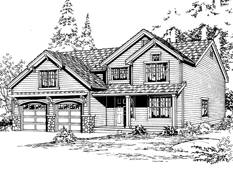 Modern House Plan Front Image of House - Tallahatchie Country Home 071D-0061 - Shop House Plans and More