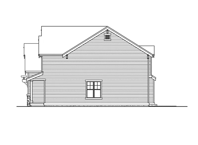 Modern House Plan Right Elevation - Tallahatchie Country Home 071D-0061 - Shop House Plans and More
