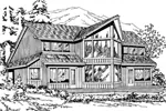 Mountain House Plan Front Image of House - Flower Hill Country Home 071D-0063 - Search House Plans and More