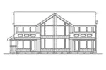 Contemporary House Plan Rear Elevation - Flower Hill Country Home 071D-0063 - Search House Plans and More