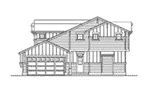 Country House Plan Right Elevation - Croydon Tudor Style Home 071D-0064 - Search House Plans and More