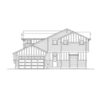 Craftsman House Plan Right Elevation - Croydon Tudor Style Home 071D-0064 - Search House Plans and More