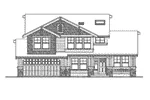 Arts & Crafts House Plan Front Elevation - Rustic Craftsman Home Plans | Rustic Craftsman-Style House Plans