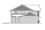 Arts & Crafts House Plan Left Elevation - Rustic Craftsman Home Plans | Rustic Craftsman-Style House Plans