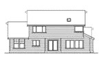 Traditional House Plan Rear Elevation - Rustic Craftsman Home Plans | Rustic Craftsman-Style House Plans