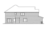 Tudor House Plan Left Elevation - Mitzi Tudor Home 071D-0068 - Shop House Plans and More