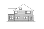 Tudor House Plan Rear Elevation - Mitzi Tudor Home 071D-0068 - Shop House Plans and More