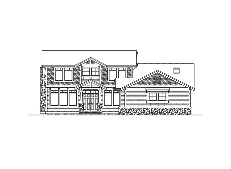 Country House Plan Front Elevation - Pocono Trail Rustic Home 071D-0069 - Shop House Plans and More
