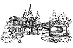 Country House Plan Front Image of House - Pocono Trail Rustic Home 071D-0069 - Shop House Plans and More