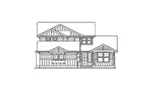 Farmhouse Plan Front Elevation - Ponowanda Trail Rustic Home 071D-0070 - Shop House Plans and More