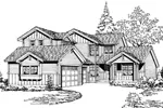Farmhouse Plan Front Image of House - Ponowanda Trail Rustic Home 071D-0070 - Shop House Plans and More