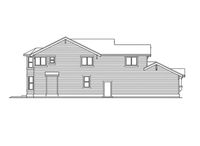 Farmhouse Plan Left Elevation - Ponowanda Trail Rustic Home 071D-0070 - Shop House Plans and More