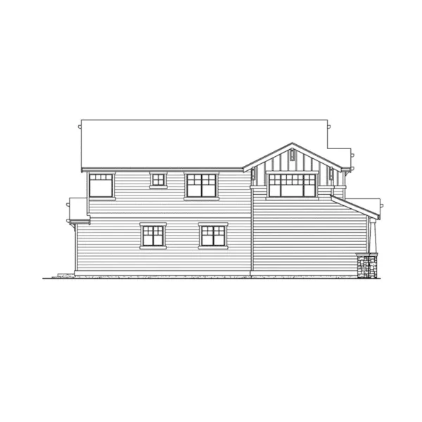 Country House Plan Left Elevation - Turner Valley Craftsman Home 071D-0071 - Shop House Plans and More