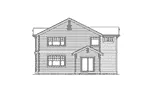 Southern House Plan Rear Elevation - Turner Valley Craftsman Home 071D-0071 - Shop House Plans and More
