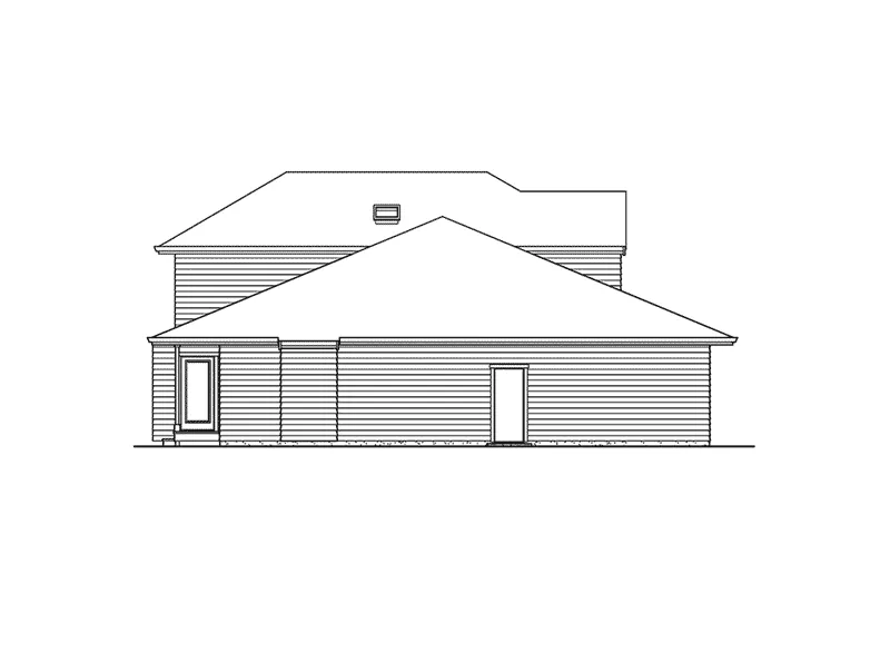Craftsman House Plan Left Elevation - Groseclose Craftsman Home 071D-0072 - Search House Plans and More