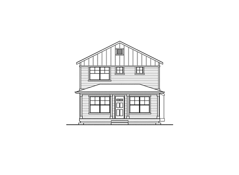 Country House Plan Front Elevation - Ellison Craftsman Farmhouse 071D-0073 - Search House Plans and More