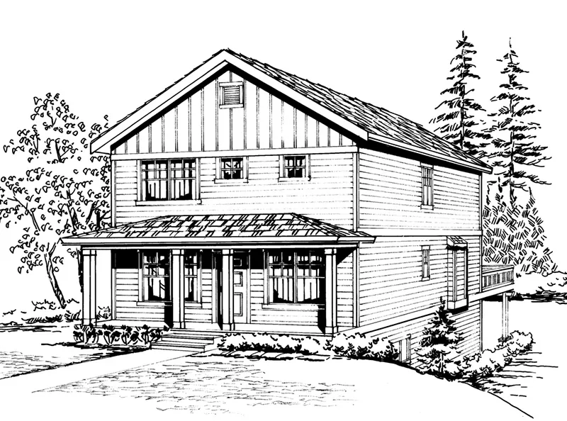 Country House Plan Front Image of House - Ellison Craftsman Farmhouse 071D-0073 - Search House Plans and More