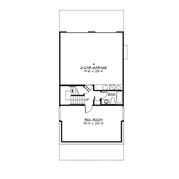 Country House Plan Lower Level Floor - Ellison Craftsman Farmhouse 071D-0073 - Search House Plans and More