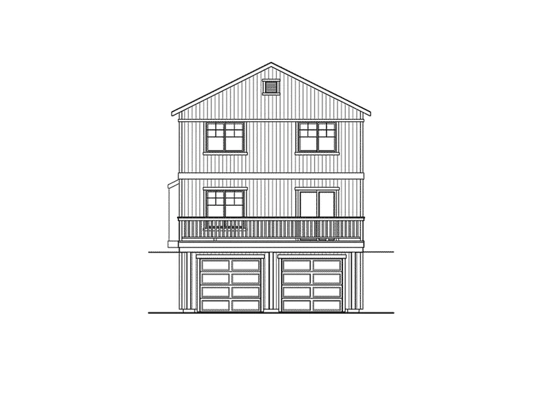 Country House Plan Rear Elevation - Ellison Craftsman Farmhouse 071D-0073 - Search House Plans and More