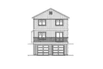Country House Plan Rear Elevation - Ellison Craftsman Farmhouse 071D-0073 - Search House Plans and More