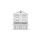 Country House Plan Rear Elevation - Ellison Craftsman Farmhouse 071D-0073 - Search House Plans and More