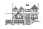 Contemporary House Plan Front Elevation - Gardenway Craftsman Home 071D-0074 - Search House Plans and More