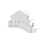 Contemporary House Plan Left Elevation - Gardenway Craftsman Home 071D-0074 - Search House Plans and More