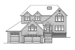 Traditional House Plan Front Elevation - Oleathea European Home 071D-0075 - Shop House Plans and More